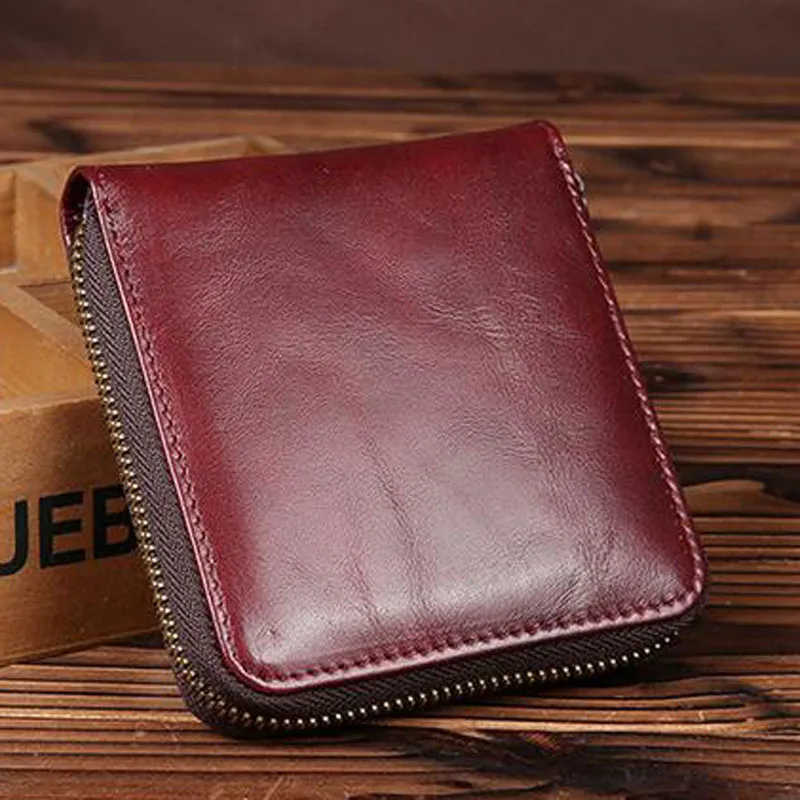 Женский клатч модные бумажники бумажник из яловой кожи кошелек на молнии для