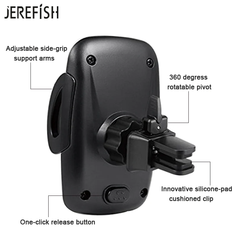 Регулируемая автомобильная подставка Jerefish 360 с креплением на вентиляционное