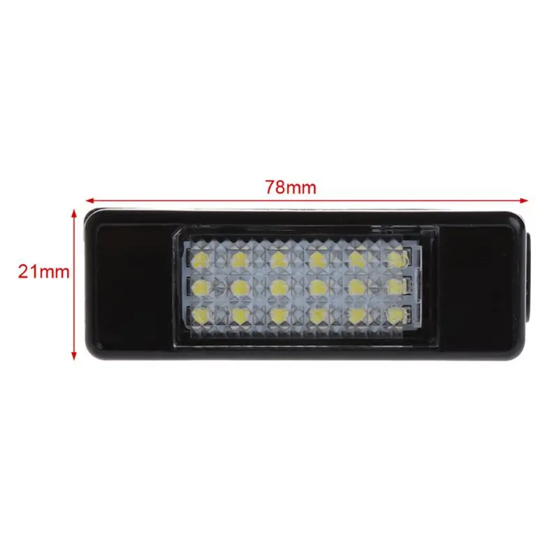 2 шт. 18 светодиодных ламп для номерного знака Peugeot 207 307 308 Citroen Berlingo 2004-2009 C3 C4 C5 C6 5D |