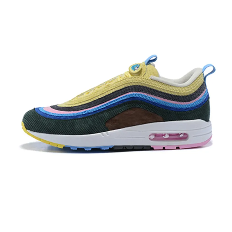 97 Running Shoes Sean Wotherspoon Men Women 1/97 Traners shoe LIGHT BLUE FURY/LEMON Sport Sneaker | Спорт и развлечения