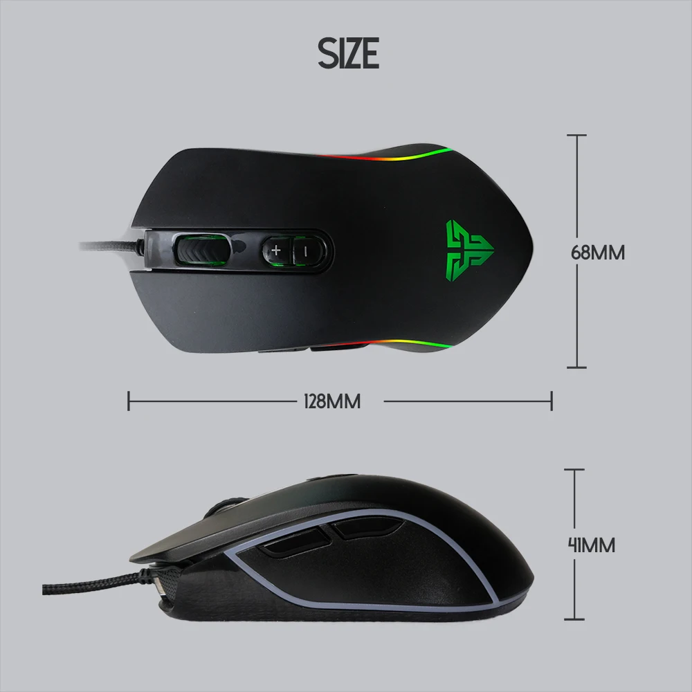 Fantech X9 Проводная игровая мышь человеческая Инженерная FPS Регулируемая dpi 7 кнопок