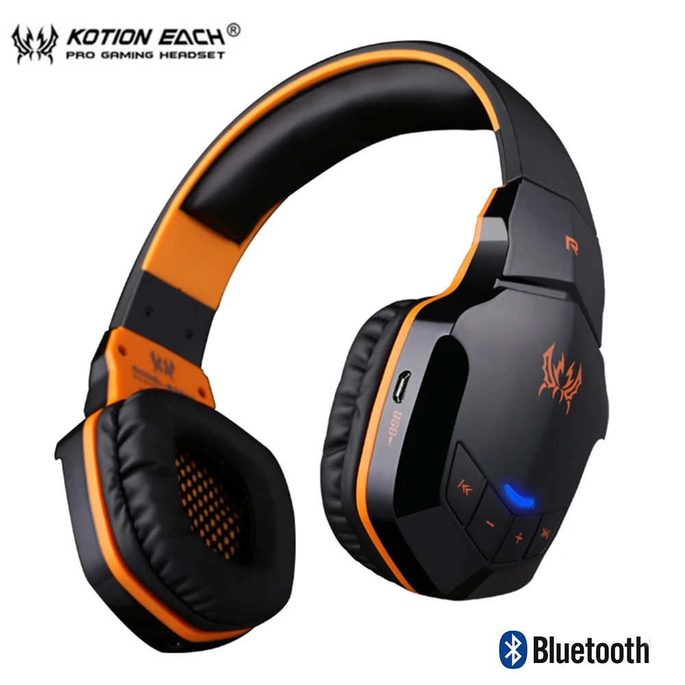 B3505 Wireless Bluetooth 4. 1 Stereo Gaming Headphones Earphones Gamer Headset with microphone HiFi Music Helmet for iphone game |