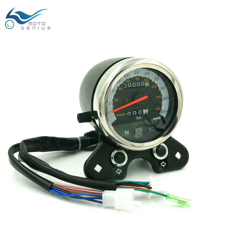 Цифровой ЖК дисплей спидометр для мотоцикла датчик масла светодиодный одометр с