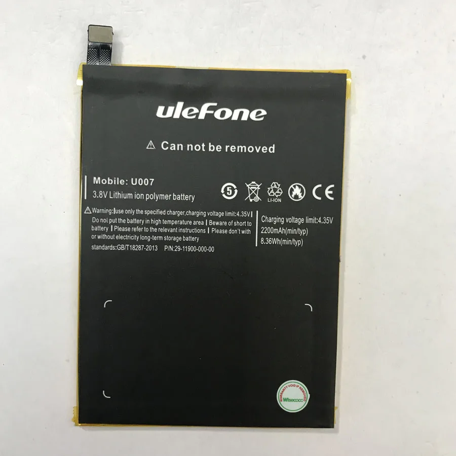 В наличии Новый 2200 мАч U 007 Батарея для Ulefone U007 сотовый телефон + номер