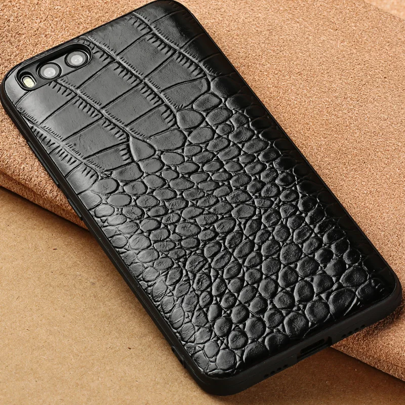 Case For Xiaomi Mi 6 Mi6 M6 / Note 3 Note3 Crocodile Texture Genuine Leather Back Cover | Мобильные телефоны и аксессуары