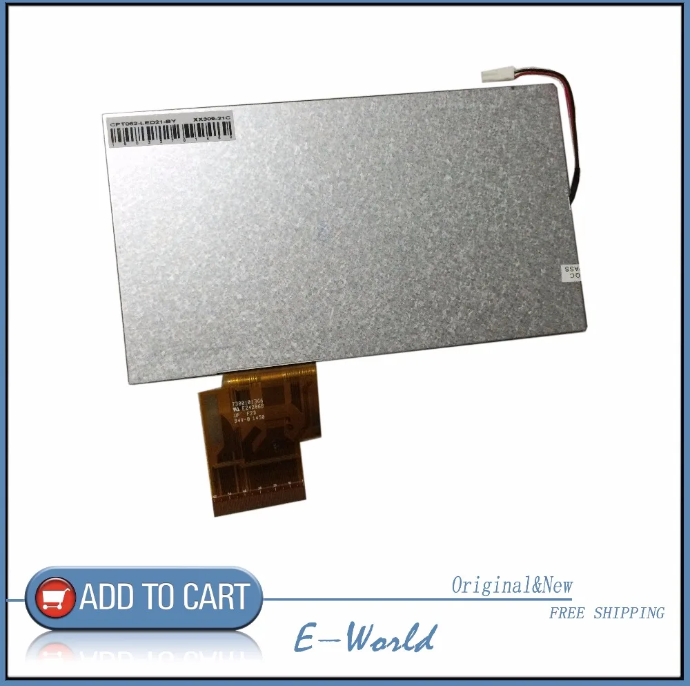 

Original 6.2inch LCD screen CPT062-LED21-BY CPT062-LED21 CPT062 for Car DVD free shipping