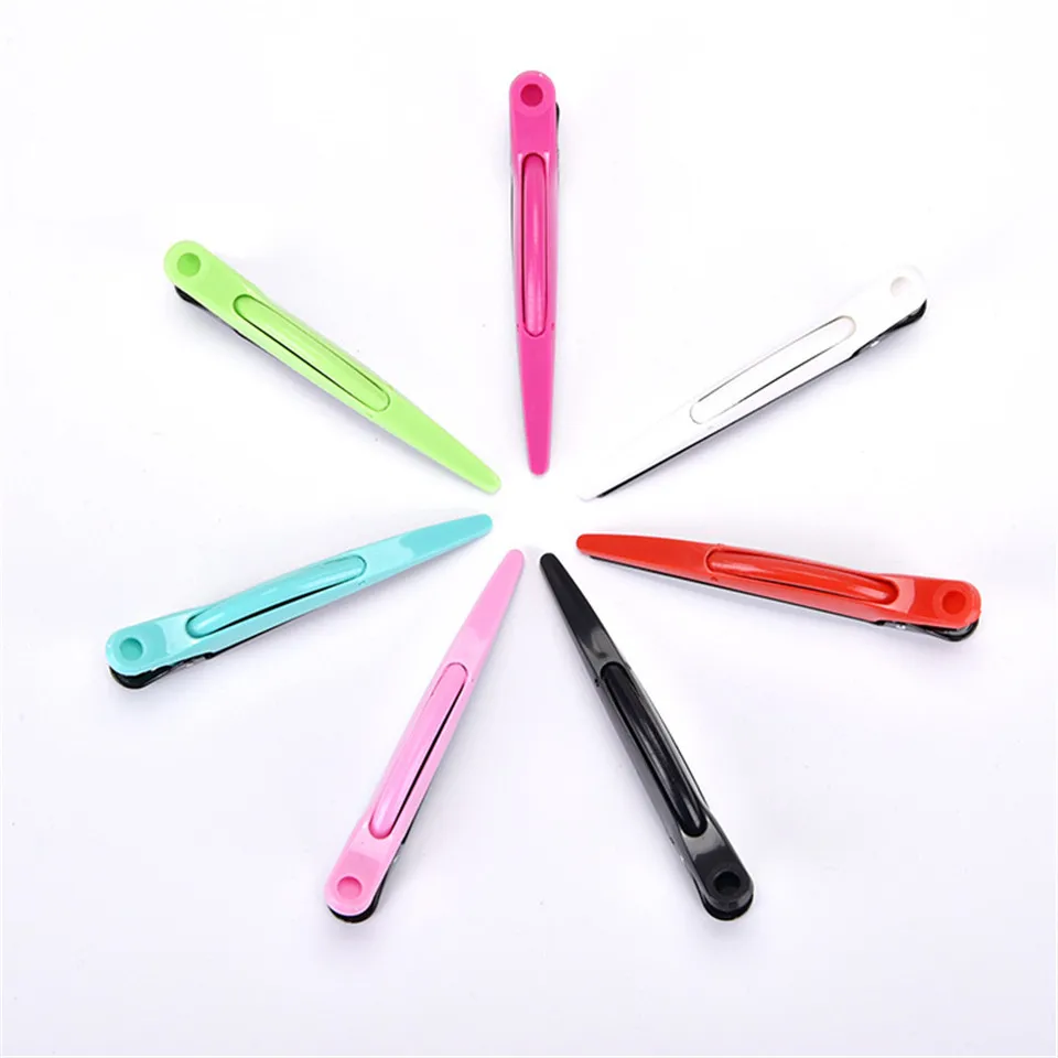 Случайные цвета длинные Pro l 6 шт./лот заколки для волос пластиковые секционные