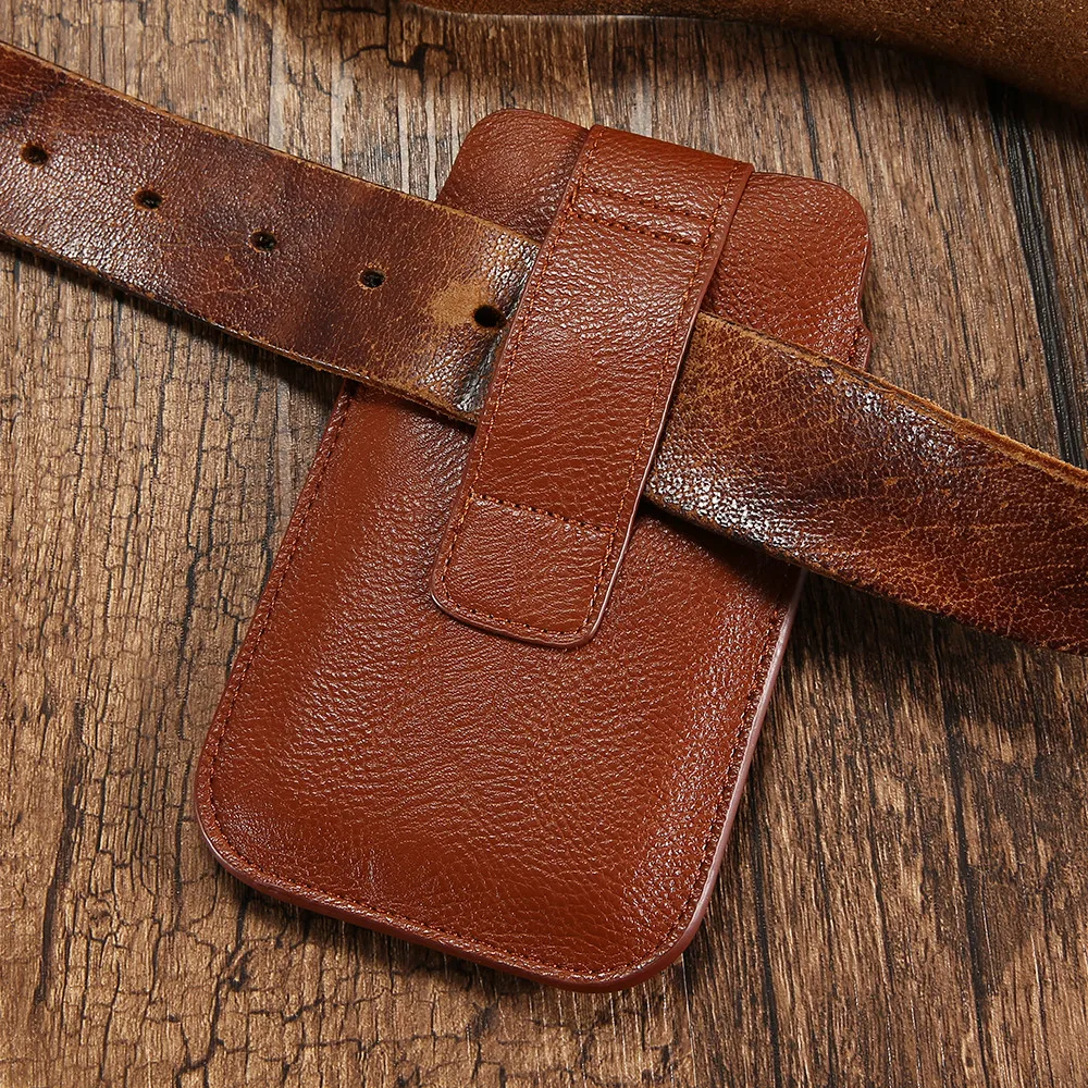 Kisscase Универсальный кожаный бумажник Зажим для ремня чехол телефона iPhone 5 5S 6 S плюс