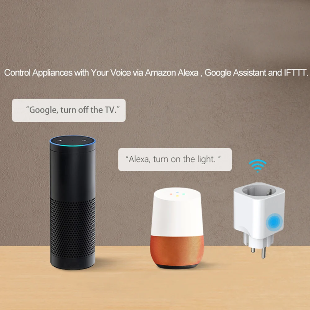 Умная розетка Wifi умная ЕС eWeLink работает с Alexa Google Home Mini IFTTT Smart Homekit automation |