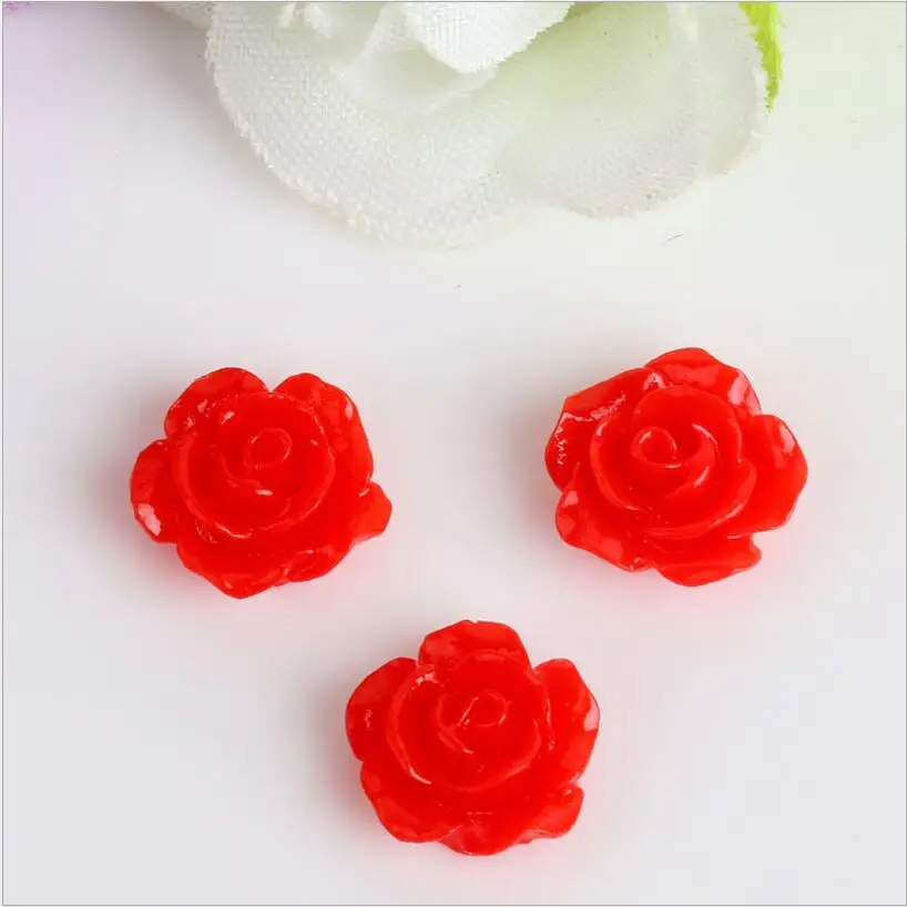 20 шт./лот смешанные цветные бусины в виде цветка камелии кораллового Розы