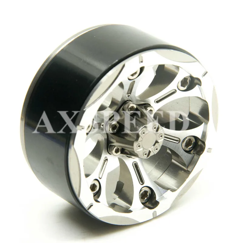 AXSPEED 4 шт RC 1:10 Масштаб Гусеничный CNC сплав колеса 1 9 дюйма Beadlock шины ступицы для SCX10