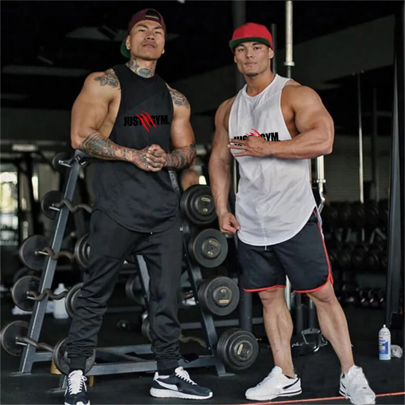 Brand gyms clothing bodybuilding stringer tank top mens cotton patchwork mesh vest fitness singlet sportswear sleeveless shirt | Мужская