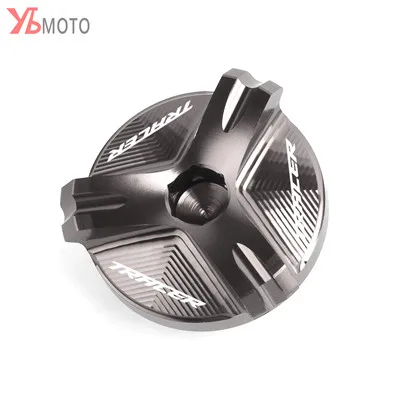 Titanium Аксессуары для мотоциклов M20* 2,5 моторная сливная вилка сливная Гайка Для Стакана Крышка для YAMAHA TRACER 900 GT MT09 MT-09 - Цвет: Titanium