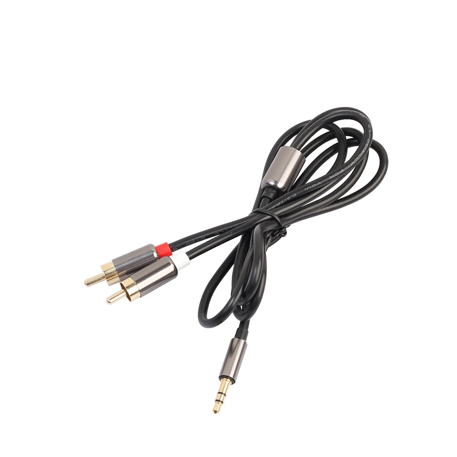 AUC кабель RCA разъем 3 5 аудио к мм 2 AUX для усилителей миксер домашний кинотеатр DVD |