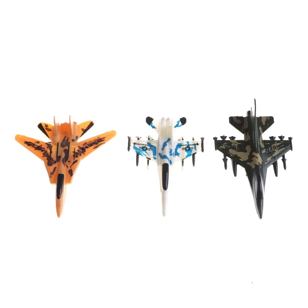 

1Pcs Military Plane Pull Back Toy Children Education Toy Mini Aircraft Models Toys Force Fighter Airplane Toy Random