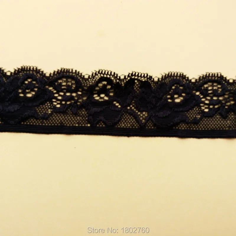 Эластичное кружево ZQCRAFTS 10 ярдов 3 5 см вискоза/нейлон 7 цветов