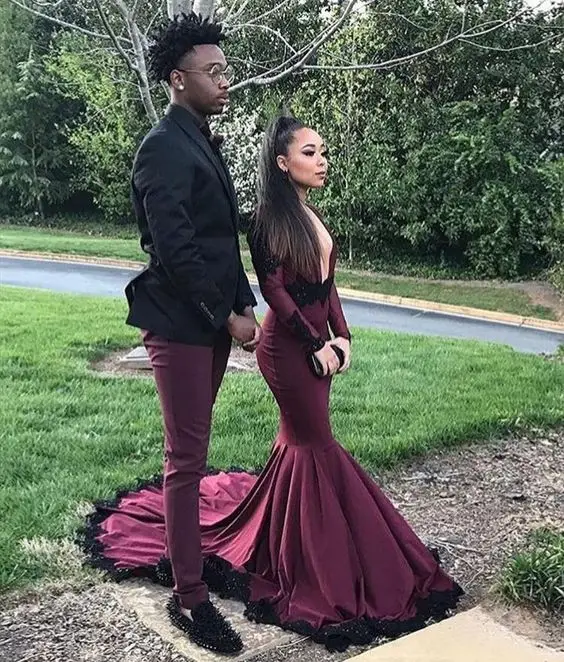 

2019 New Long Purple Bridesmaid Dresses Junior Maid Dress Sexy V-Neck Backless Party Dress Appliqued Lace Custom Made