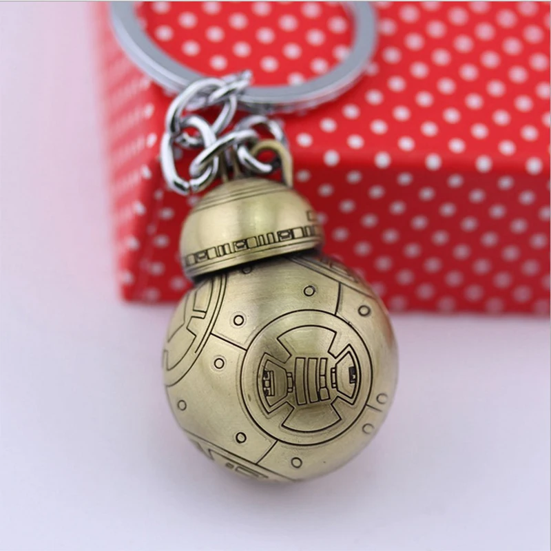 Кино &quotЗвездные войны&quot 7 The Force Awakens брелок игрушки BB 8 R2D2 Droid робот Металлический