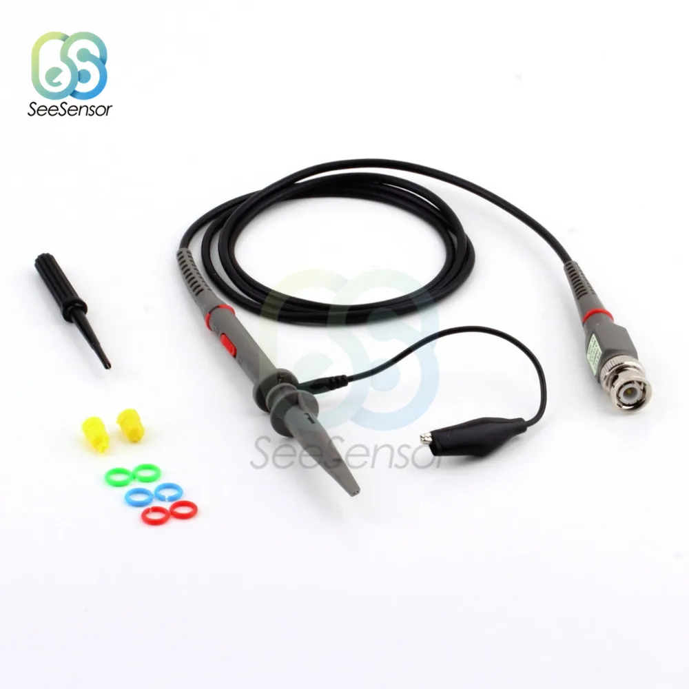 

P6100 DC-100MHz Oscilloscope Probe Kits 120cm Scope Clip Test Clamp Probe Cable 100MHz Tools Accessories DIY Electronic