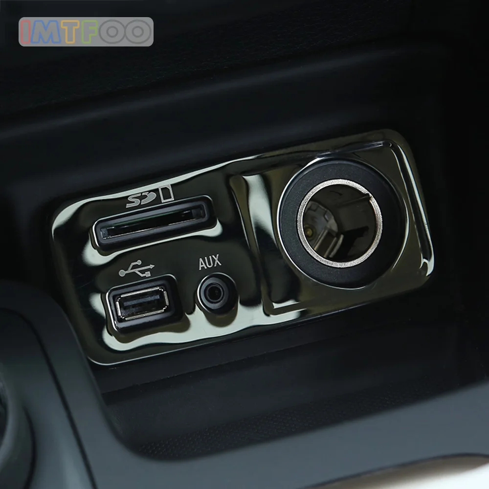 IMTFOO Автомобильный USB прикуриватель панель накладка ободок молдинги для JEEP CHEROKEE KL