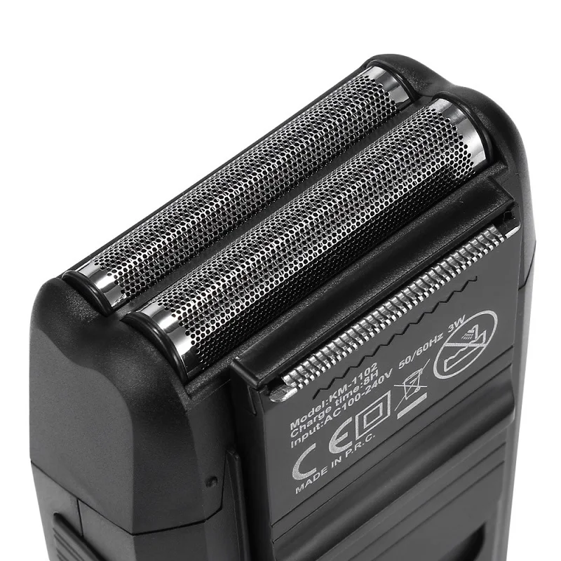 Kemei KM-1102 аккумуляторная бритва для мужчин с двойным лезвием
