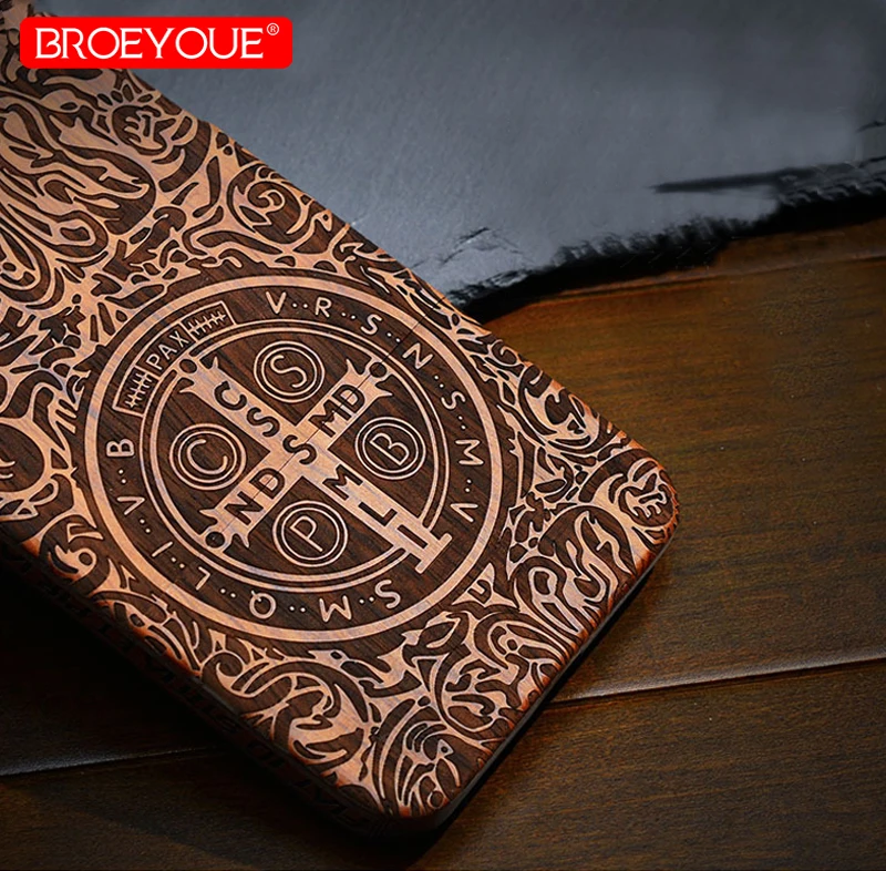 Luxury Designer Emboss Bamboo Phone Case For iPhone 7 8 6 6S Plus 5 5S SE X 100% Natural Full Wood Custom Carving Design |
