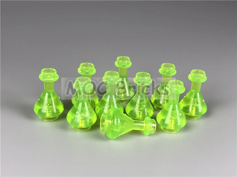 20 шт./лот кирпичи MOC ланцовая желтая посуда бутылка Erlenmeyer фляжка с 193549 DIY