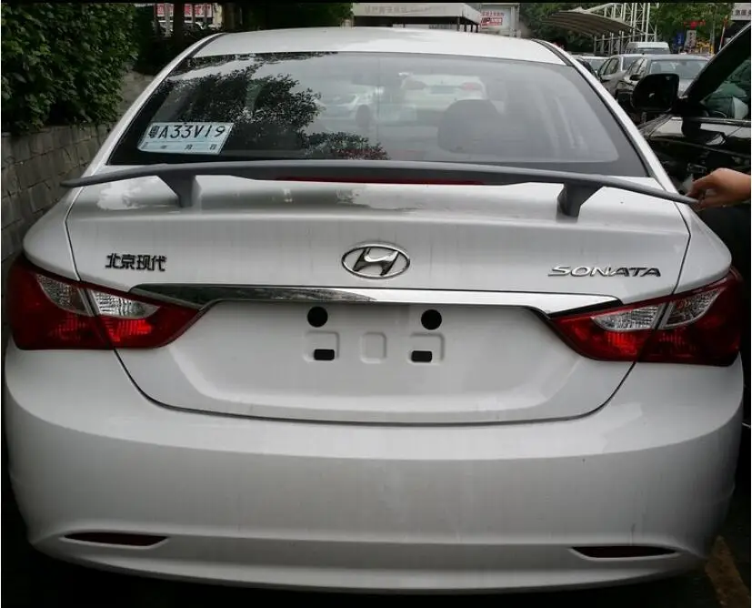 ABS грунтовка для заднего крыла автомобиля спойлер багажника Hyundai Sonata 8 2011 2012 2013 2014
