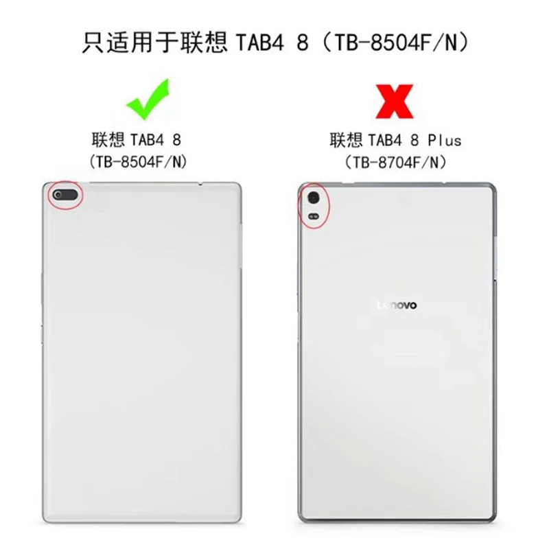 Силиконовый мягкий чехол из искусственной кожи для Lenovo Tab 4 ТБ 8504F умный 2017 выпуска