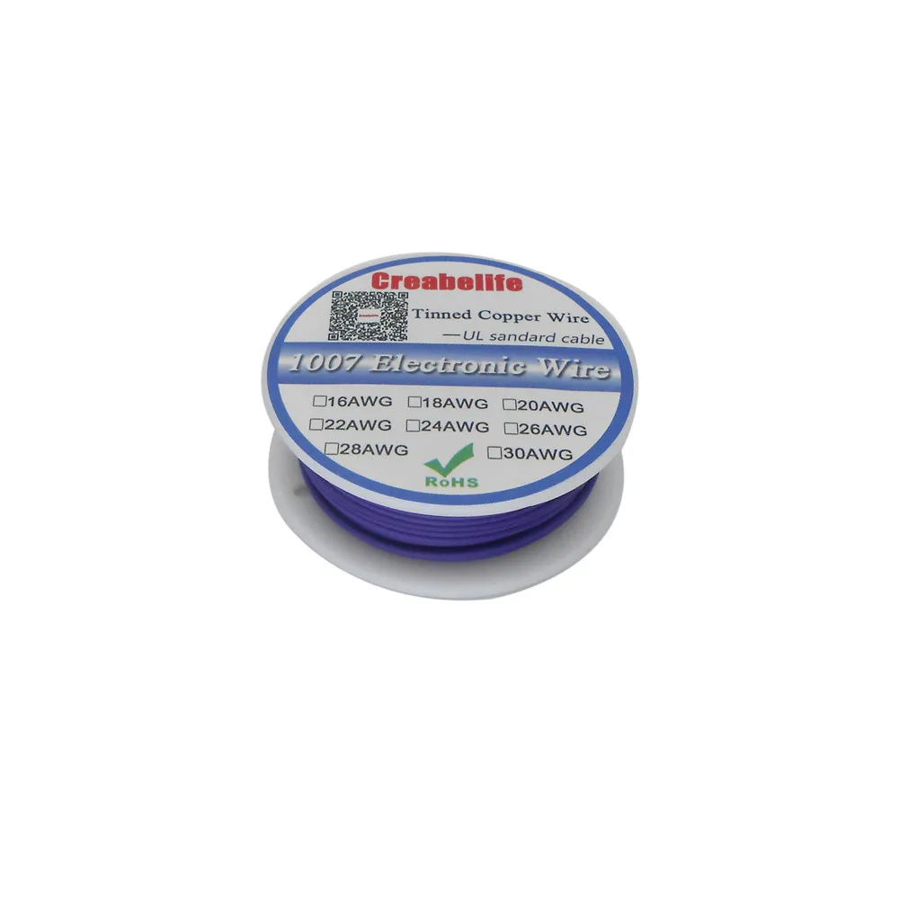 10 м/лот UL 1007 30AWG 10 цветов Электрический провод кабель Линия Луженая Медь PCB Провод RoHS UL сертификация изолированный светодиодный кабель