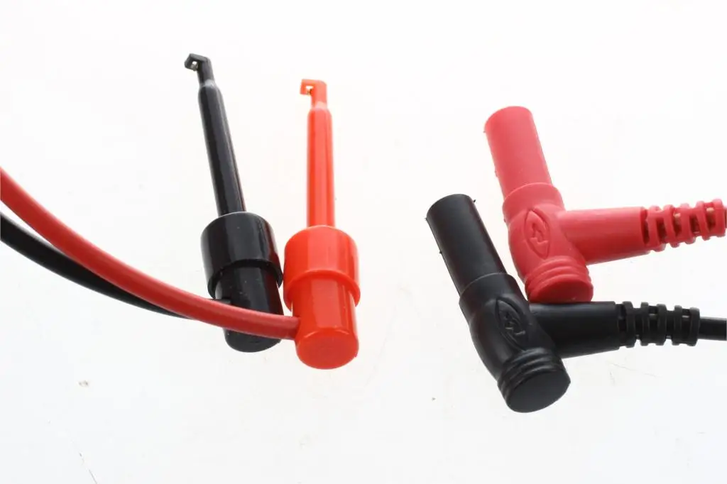 Right Angle Banana Plug to Test Hook Clip Probe Cable 3.3ft Pair | Инструменты