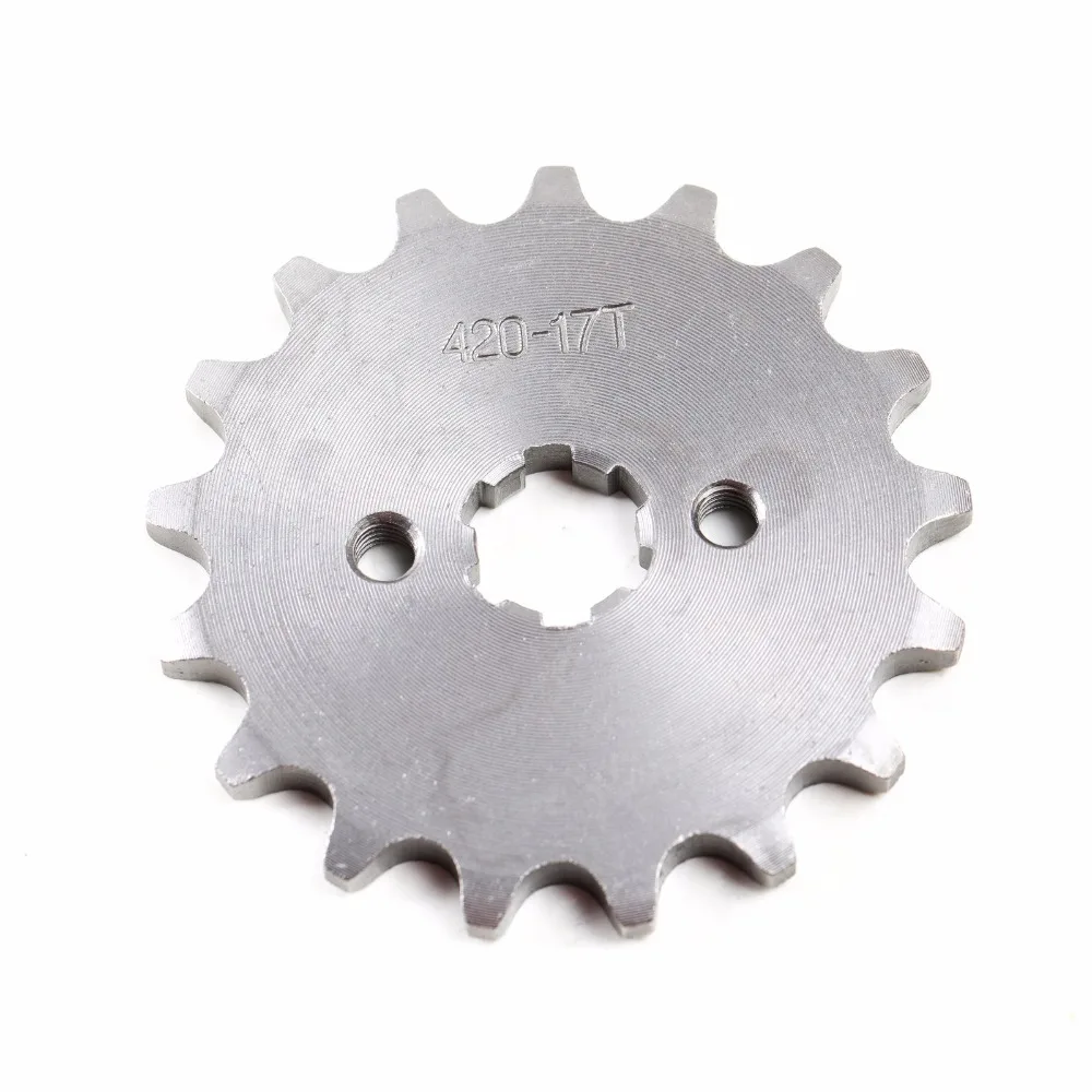 TDPRO 420 цепь 14 T/15 T/16 T/17 T 17 мм передняя Звездочка двигателя Cog Fit мотоцикл ATV Gokart 50cc 70cc 90cc 110c 125cc питбайк