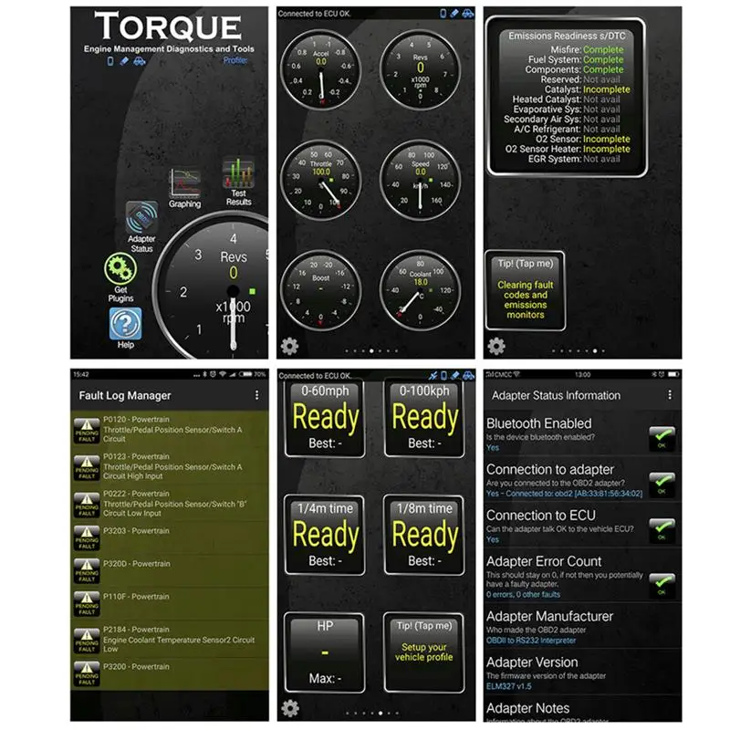 OBD2 OBD ELM327 Bluetooth диагностический автомобильный OBDII автомобиля ошибка прозрачный