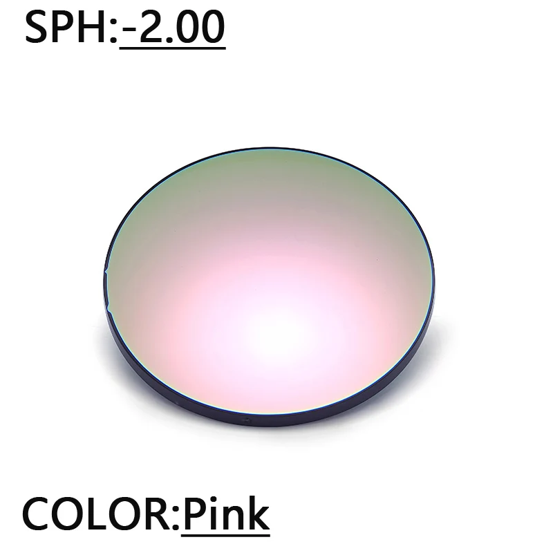 pink lens-200 Поляризационные женские солнцезащитные очки по рецепту близорукости от 0 до-600 градусов с двойным лучом, розовые поляризованные солнцезащитные очки для мужчин FML - Цвет линз: pink lens-200
