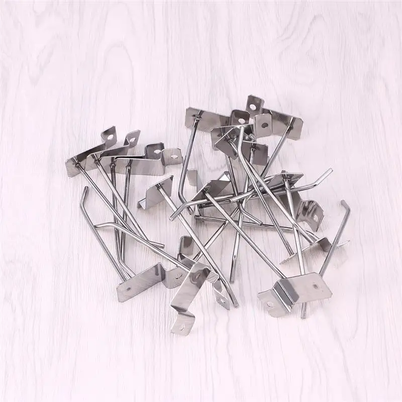 20Pcs Retail Store Display Hooks Panel Display Hooks Durable Gridwall Slatwall Hooks for Retail Store Home Garage