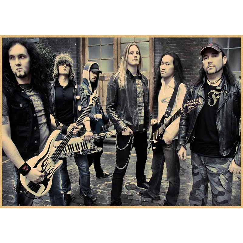 DragonForce Декор для дома крафт кислота камень музыка плакат рисунок сердечник