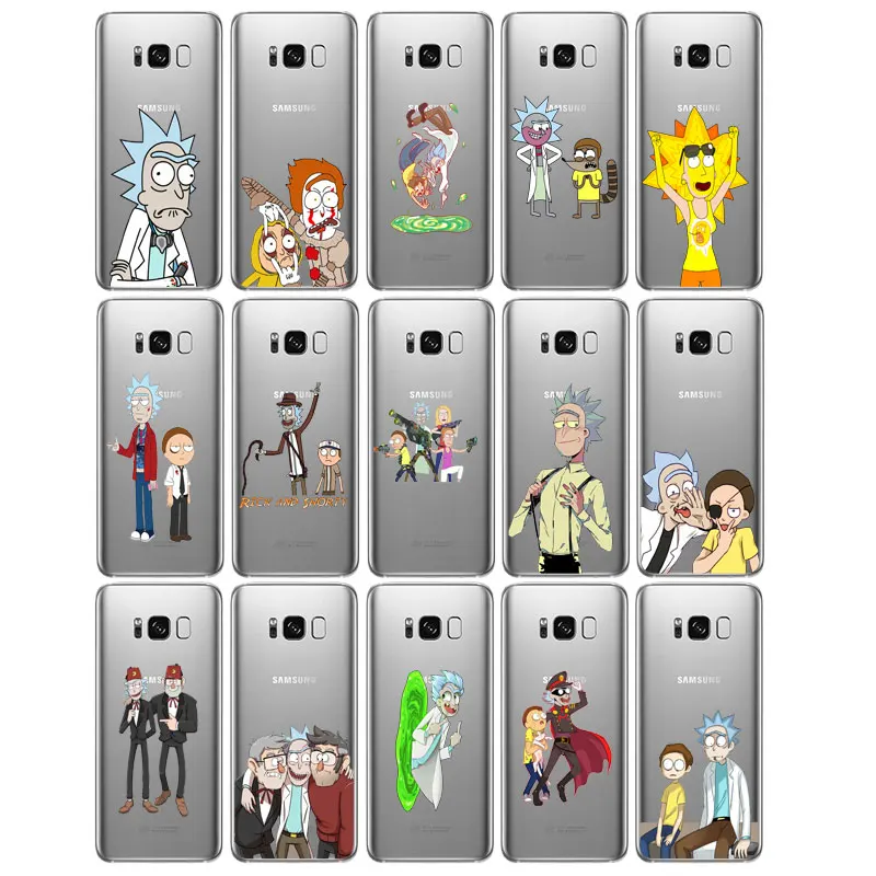 DREAMFOX L544 Рик и Морти Мягкий ТПУ силиконовый чехол для samsung Galaxy Note S 7 8 9 10 11 10E 11E Lite Edge