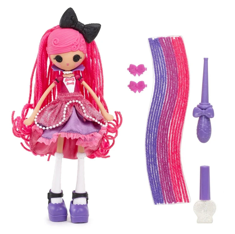 23-25 см Lalaloopsy Girls Crazy Hair Doll совки вафельный конус с маленькими аксессуарами набор девочек кукла подарки с оригинальной коробкой - Цвет: Красный