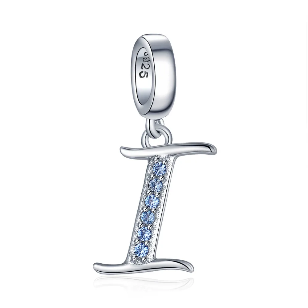 JewelryPalace Золотой Желтый кубический цирконий письмо я Серьги Подвески-шармы