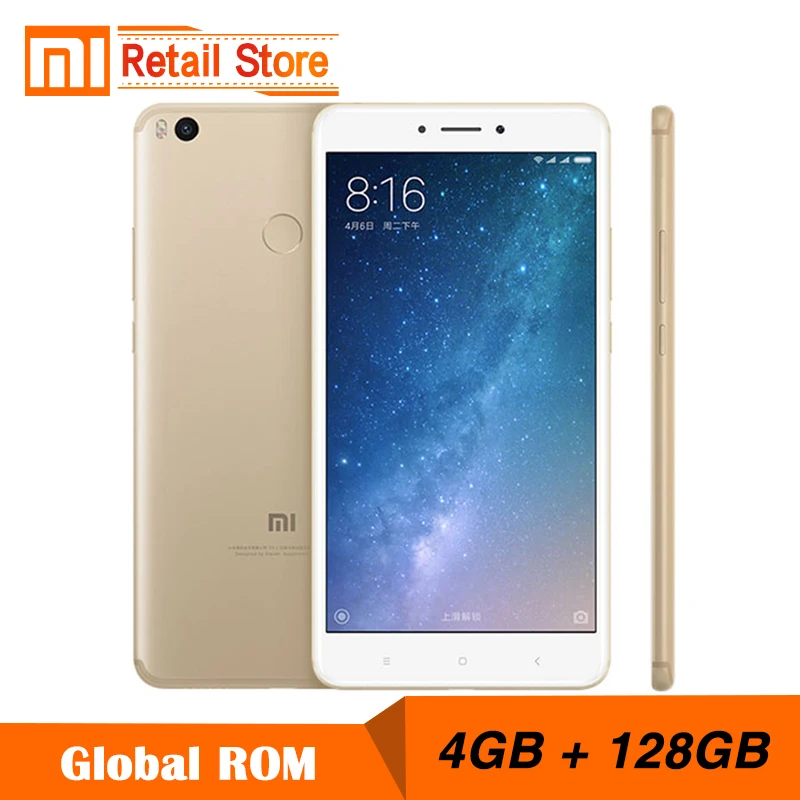 Оригинальный Xiaomi Mi Max 2 4 ГБ Оперативная память 128 Встроенная 6 44 &quotДисплей Snapdragon 625