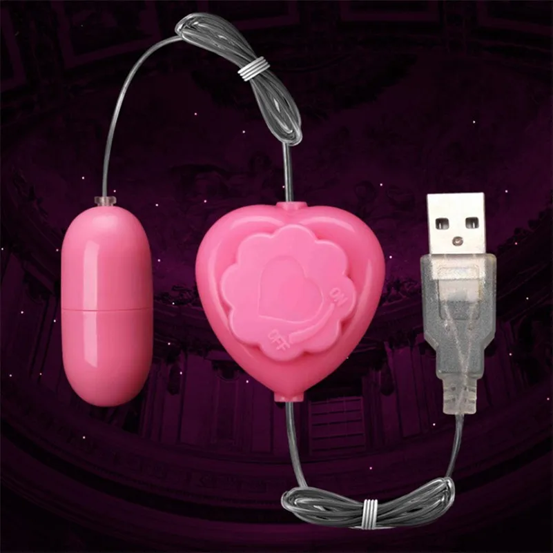 USB силовой вибратор массажер для яичек пуля сердце свободная Скорость Вибрация
