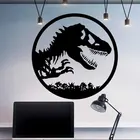 Наклейка на стену с изображением парка Юрского периода, динозавров, Виниловая наклейка на стену для детской комнаты, спальни для подростков, съемные Настенные обои, 3432