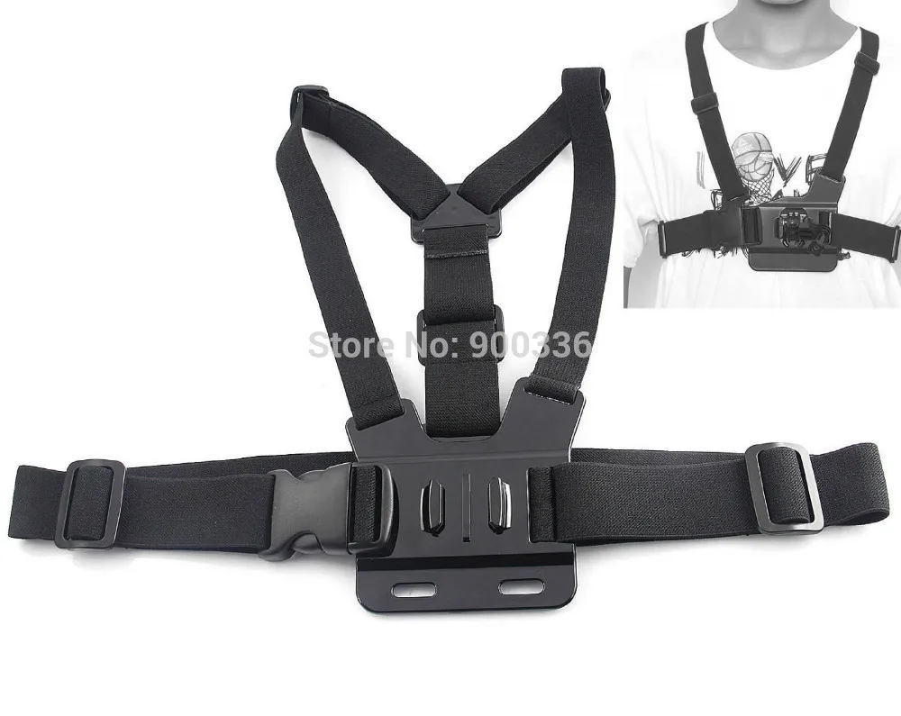 2015 Новый Регулируемый эластичный нагрудный ремень для GoPro Hero 3 2|strap for gopro|chest mount