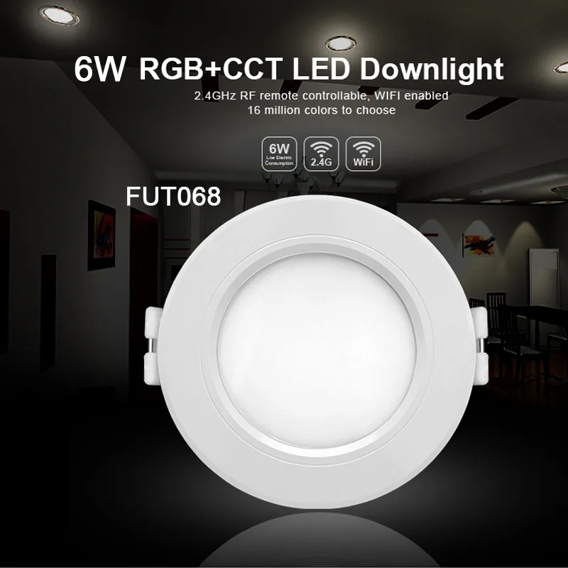 Miboxer 6 Вт/9 Вт/12 Вт/15 Вт/18 Вт RGB + CCT светодиодный потолочный светильник AC110V 220 В с