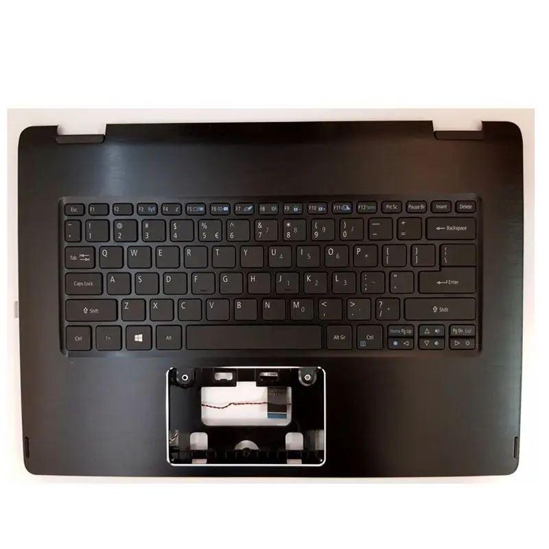 Murah Gzeele Digunakan Untuk Acer Aspire R14 R5-471 R5-471T Laptop Hitam Atas Kasus Tempat Berteduh & Keyboard 6B.G7TN5.001 Bezel Kami Versi Hitam