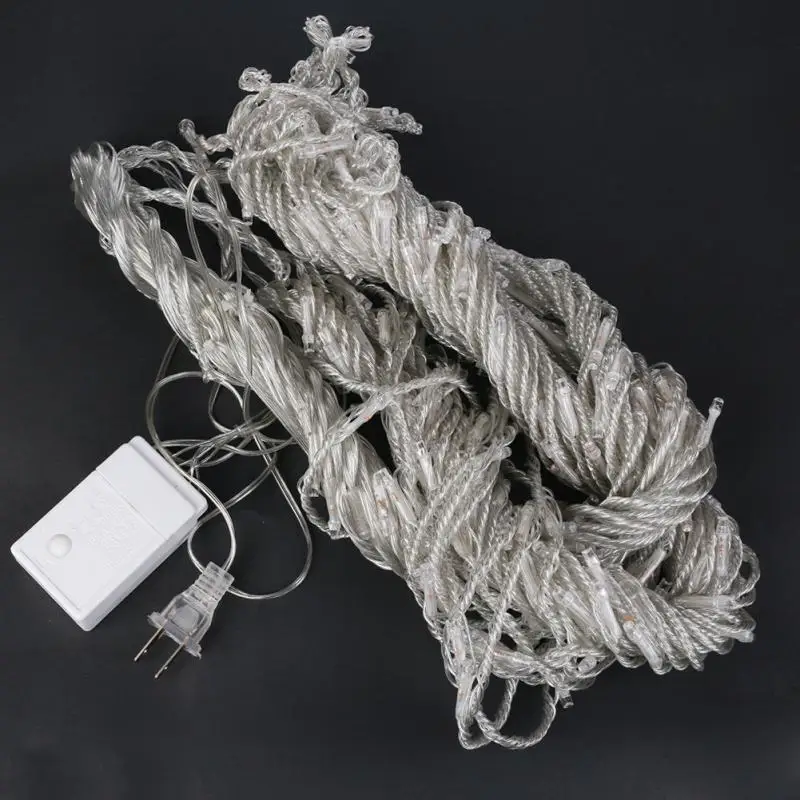 Открытый Водопад LED Рождество Строка Фея Занавес Огни Мерцают Праздник Свадьба