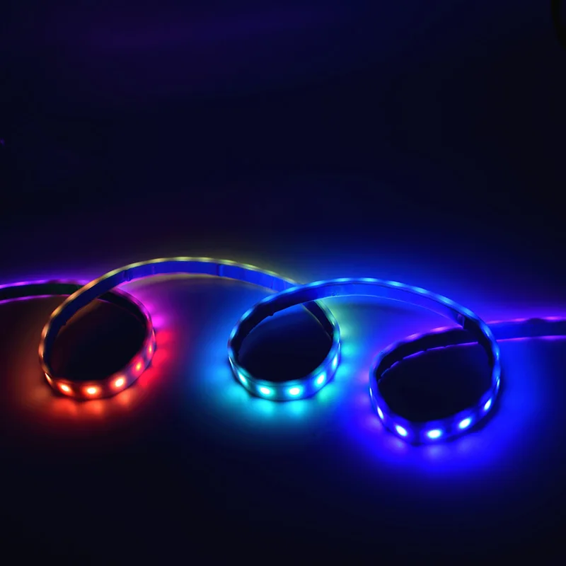 Новый RGB красочные течет светодиодный багажник полосы автомобиля динамический