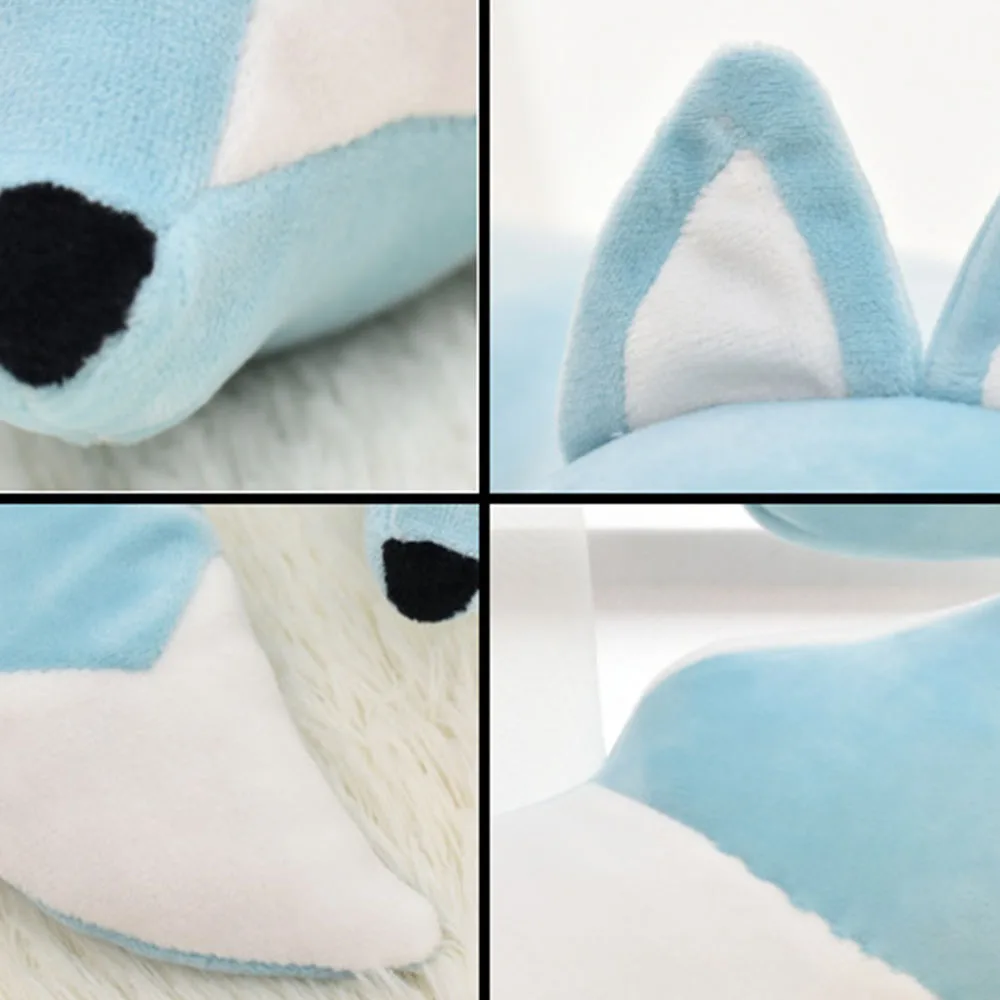 Cute Valentine's Day Gift Fox Cotton Plush U Shape Neck Pillow Travel Car Home Pillow Nap U Shape Pillow for Flight Plane Travel