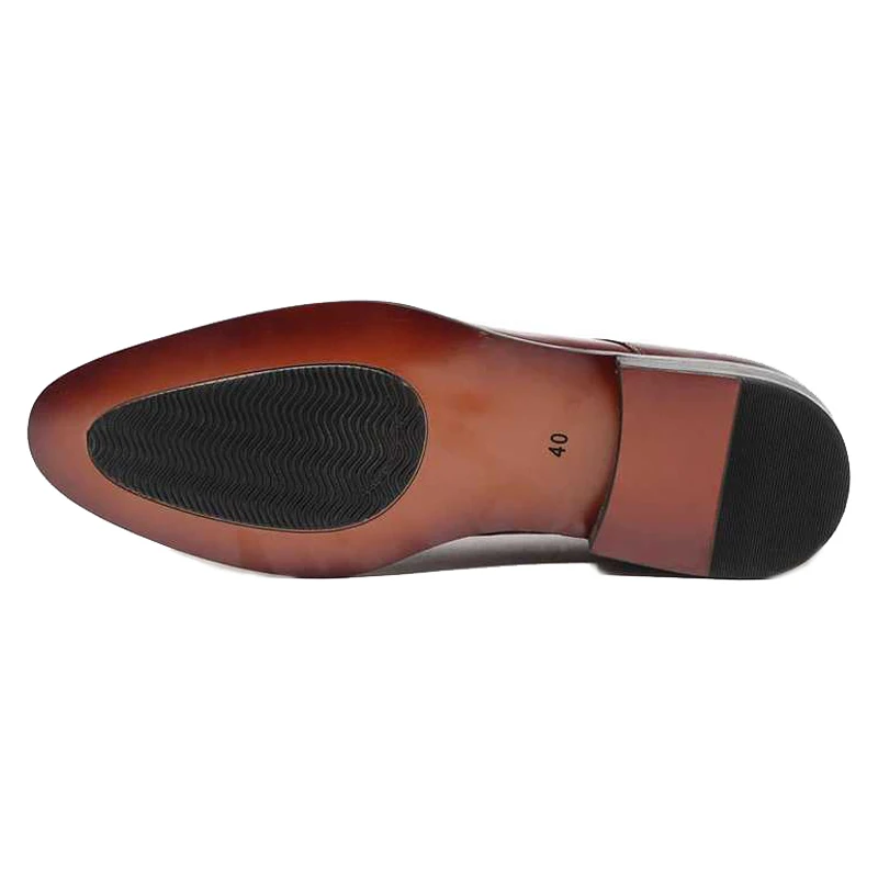 

New Vintage Handmade Man Formal Dress Shoes Genuine Leather Wedding Oxfords Round Toe Men's Breathable Party Bridal Flats SS253