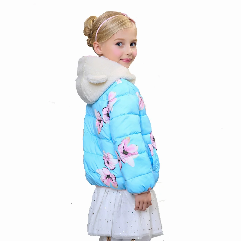 Candydoll/модные зимние пальто для девочек Дети мультфильм парки с капюшоном на